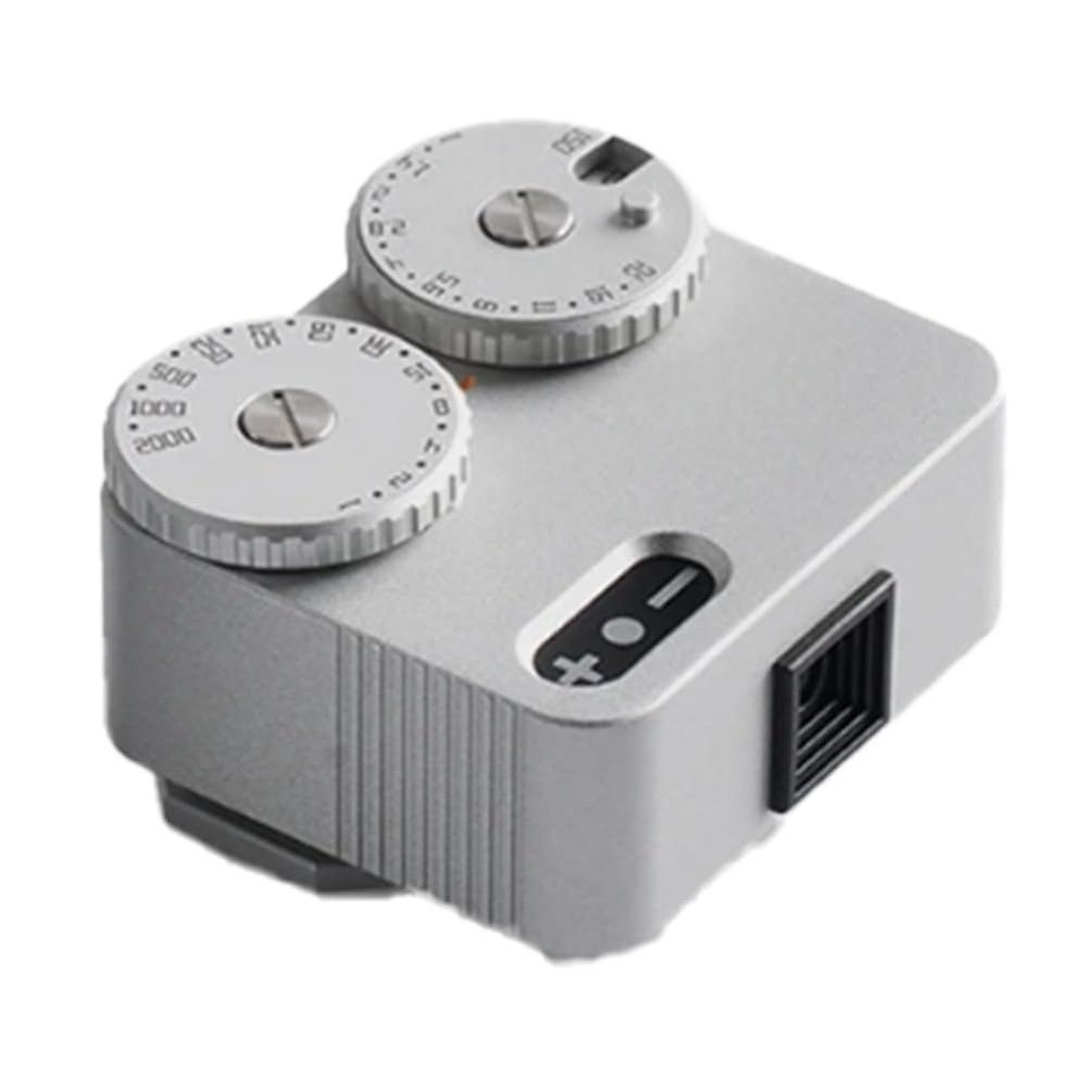 Lizusidtsy Light Meter II Cold Shoe for DSLR Film Camera Light Meter 12 Shutter Speed Photography Parts Accessories (Silver), 500701560A2