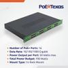 PoE Texas 16 Multi Port IEEE 802.3at PoE+ Injector - Get Full PoE+ On Every Port - Total 700 Watt Power - 10/100/1000 Gigabit Data - Active PoE+ Injector for WiFi Access Points, PTZ Cameras, IP Phones view 4