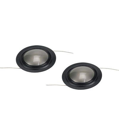 Lizusidtsy 25.4mm Metal Titanium Film + Silk Side Diaphragm 25 Core Tweeter Voice Coil Speaker Repair Film 8 OHM 1 Pairs, black, 500081848