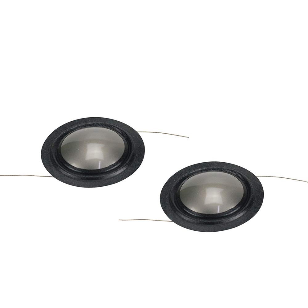 Lizusidtsy 25.4mm Metal Titanium Film + Silk Side Diaphragm 25 Core Tweeter Voice Coil Speaker Repair Film 8 OHM 1 Pairs, black, 500081848