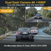 Fitcamx 4K Dual Dash Cam for 2013-2020 Mercedes-Benz S-Class 400 450 550 550e 560 560e 600 Sedan Coupe Hybrid 2013-2020 (HD2-6047/W221), OEM Look, Loop Recording, WiFi&APP G-Sensor, Easy to Use, 128GB view 2