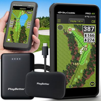 SkyCaddie PRO 4X Handheld Golf GPS PlayBetter Bundle