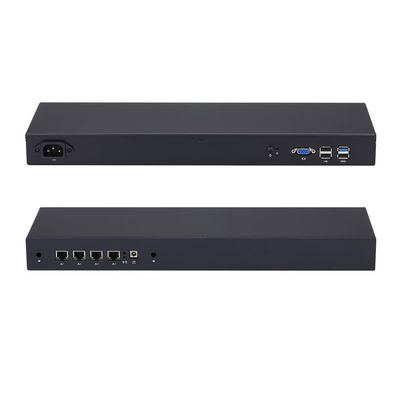 Qotom Firewall Appliance Q195G4 1U Rack Bay Trail N3540, Up to 2.66GHz 7.5W (Barebone WiFi) -4X Gigabit LAN,Win10,Untangle,Centos 24/7