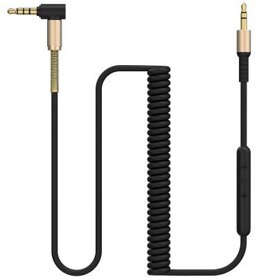Gneinour Major 3 Cable with Microphone Compatible with Marshall Major II, Major III, Major IV, Major V, Monitor II Active Noise Canceling Headphone, 5-7.5ft