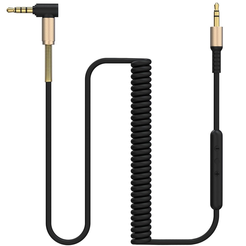 Gneinour Major 3 Cable with Microphone Compatible with Marshall Major II, Major III, Major IV, Major V, Monitor II Active Noise Canceling Headphone, 5-7.5ft