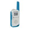 Motorola Solutions, Portable FRS, T114, Talkabout, Two-Way Radios, Battery Operated, 22 Channel, 16 Mile, White/Blue, 4 Pack view 2