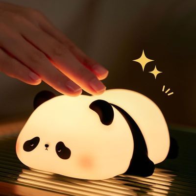 Cute Duck Lamp,Fun Lying Flat Duck Panda Night Light,LED Squishy Animal Novelty Lamp,Toddler Baby Night Light for Kids,Nursery Touch Kawaii Lamp Room/House Dcor Nursery Nightlight for Breastfeeding
