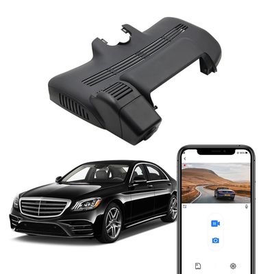 Fitcamx 4K Dash Cam for 2013-2020 Mercedes-Benz S-Class 400 450 550 550e 560 560e 600 Sedan Coupe Hybrid (HD2-6047/W221), OEM Look, 2160P UHD Video, Loop Recording WiFi, G-Sensor, Plug&Play, 64GB card