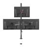 JFUDJKLI T902-K3 Desk Clamp Full Motion 360 Degree Dual Monitor Stand 10"-27" Clamp Base Monitor Mount Arm Load 10kg PC Stand(T902-M3 Grommet Base) view 1