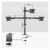JFUDJKLI T902-K3 Desk Clamp Full Motion 360 Degree Dual Monitor Stand 10"-27" Clamp Base Monitor Mount Arm Load 10kg PC Stand(T902-M3 Grommet Base) view 3