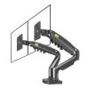F160 Gas Spring 10"-27" Dual Monitor Desktop Stand Stand 2-9 kg Dual Arm 360 Rotation Computer Screen(with 1xUSB Cable) view 1