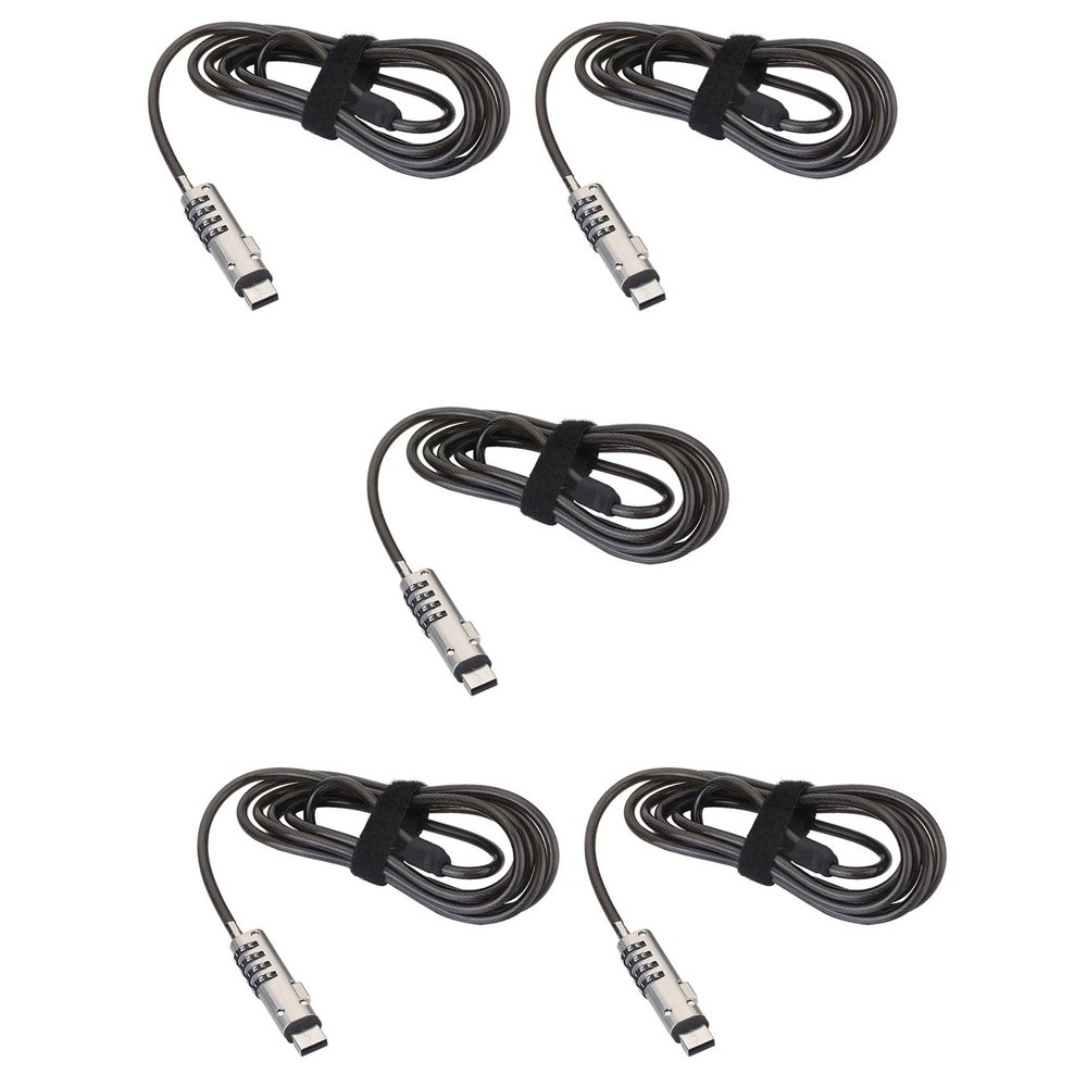 Nuhikap 5X USB Password Lock Computer Lock Password Protection Anti-Theft Lock Universal Laptop Computer Password Lock