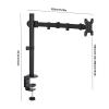WPTGODGB Single/Dual Monitor Desk Stand Supports Monitors up to 19.84 lbs. Adjustable Height and Angle arm for 17 to 32-inch Screens(Single) view 2