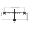 WPTGODGB Single/Dual Monitor Desk Stand Supports Monitors up to 19.84 lbs. Adjustable Height and Angle arm for 17 to 32-inch Screens(Single) view 3
