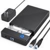 3.5 Hard Drive Enclosure, USB 3.0 Internal/External Hard Drive Case for 3.5/2.5 inch SATA HDD Up to 20TB Data Recovery Kit Support UASP with 12V 24W Power Adapter view 1
