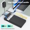 3.5 Hard Drive Enclosure, USB 3.0 Internal/External Hard Drive Case for 3.5/2.5 inch SATA HDD Up to 20TB Data Recovery Kit Support UASP with 12V 24W Power Adapter view 2