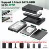 3.5 Hard Drive Enclosure, USB 3.0 Internal/External Hard Drive Case for 3.5/2.5 inch SATA HDD Up to 20TB Data Recovery Kit Support UASP with 12V 24W Power Adapter view 3