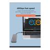 Viodmss NVMe M.2 SSD Mobile Hard Drive Box 40Gbps USB 4.0 Solid-State Drive Reader RGB Light with Fan view 4