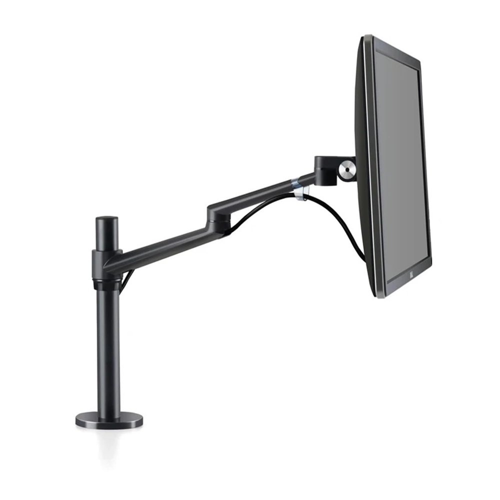 AVXANKTG OL-1 Aluminum Height Adjustable 17-32 Inch Screen Monitor Stand Arm Full Motion Monitor Mount Desktop Stand Load 8kg(Black)