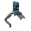 CUFTOBJM 2 in 1 F80 + FP-2 for 17-30 inch Monitor + 10 inch -17 inch Laptop Desktop Stand Notebook(Matte Charcoal) view 2