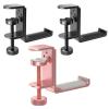 APPHOME Foldable Headphone Stand Hanger Holder, Space-Saving Aluminum Soundbar Stand(Black-2PC & Pink-1PC) view 1