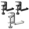 APPHOME Foldable Headphone Stand Hanger Holder(Black-2PC) Foldable Headphone Stand Hanger Holder (Silver-1PC) view 1
