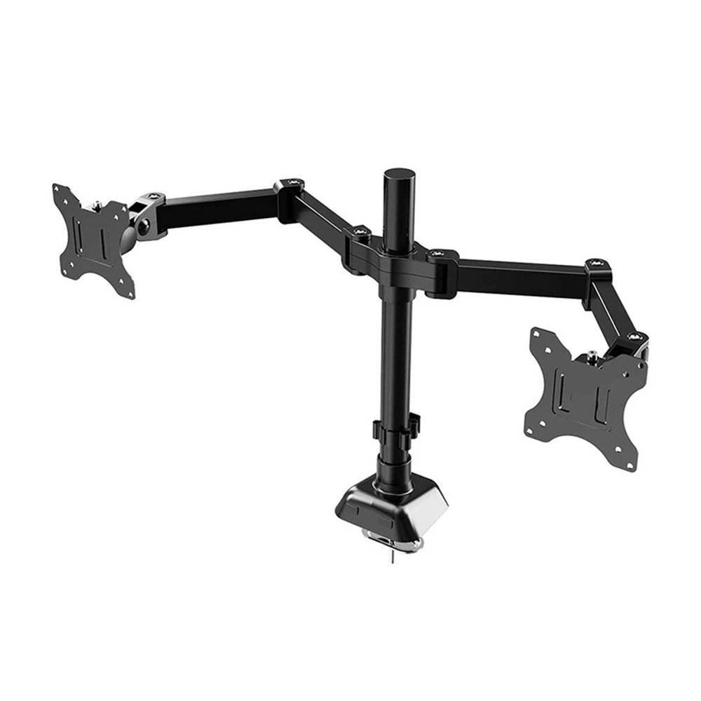 CUFTOBJM Single/Dual Monitor Desk Stand Supports Monitors up to 19.84 lbs. Adjustable Height and Angle arm for 17 to 32-inch Screens(Dual)