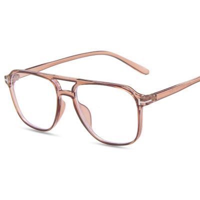 KrrNFYSG Stylish Eyewear Frame Anti-blue Glasses Comfortable Lightweight Universal Eyewear Frames Not Easily Scratched Eyewear Frames, Coffee
