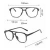 KrrNFYSG Stylish Eyewear Frame Anti-blue Glasses Comfortable Lightweight Universal Eyewear Frames Not Easily Scratched Eyewear Frames, Coffee view 2