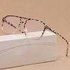 KrrNFYSG Stylish Eyewear Frame Anti-blue Glasses Comfortable Lightweight Universal Eyewear Frames Not Easily Scratched Eyewear Frames, Coffee view 4