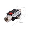 Sunicon UHF Coaxial Surge Arrester, UHF Coaxial Lightning Arrester, CA-35RS 0-2500MHz 50 Ohms Surge Protector Male to Female UHF Connector Lightning Surge Protector for Industry view 2