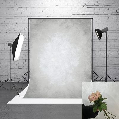 10x10ft Grey Portrait Photography Backdrops Solid Texture Abstract Photo Background for Photoshoot