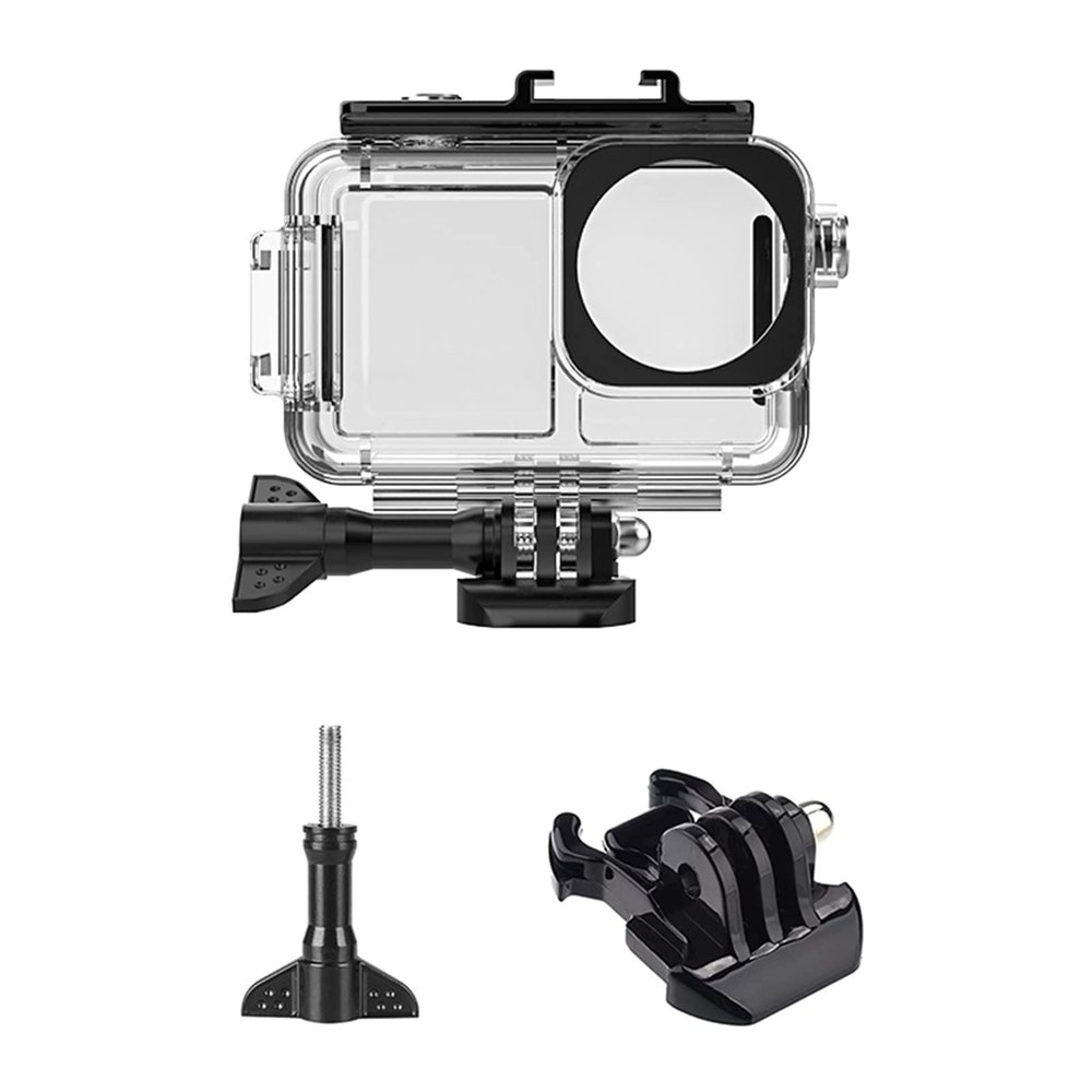 JzcsdkSIL Underwater Housing for Protective Diving Housing Shell 40m with Bracket Waterproof Case