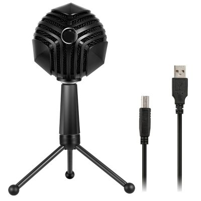 USB Computer Microphone PC Mic Microphone for Computer with Mute Pattern Function Noise-Canceling Microphone