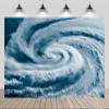CHNYWORK 5ftx3ft Super Typhoon Satellite View Backdrop Hurricane Eye Over The Ocean Backdrop Hurricane from Space Background Ocean Nautical Adventure Party Decor Portrait Shoot Studio Props view 1