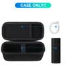 BOVKE Carrying Case Compatible with Sonos Roam 2 Portable Waterproof Bluetooth Wireless Speaker, Roam 2 Bluetooth Speaker Holder with Mesh Pocket for Charging Cables Accessories, Black+Black view 3