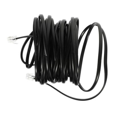 Veemoon Telephone Extension Cord Pc Four-core Cable for Landline Phones and Flexible Phone Wire for Signal Transmission Compatible