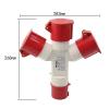 AZAZFC Industrial Aviation Plug Connector 4-core 16A Waterproof Explosion-Proof Multifunction Dividing into Three Aviation Plugs view 2