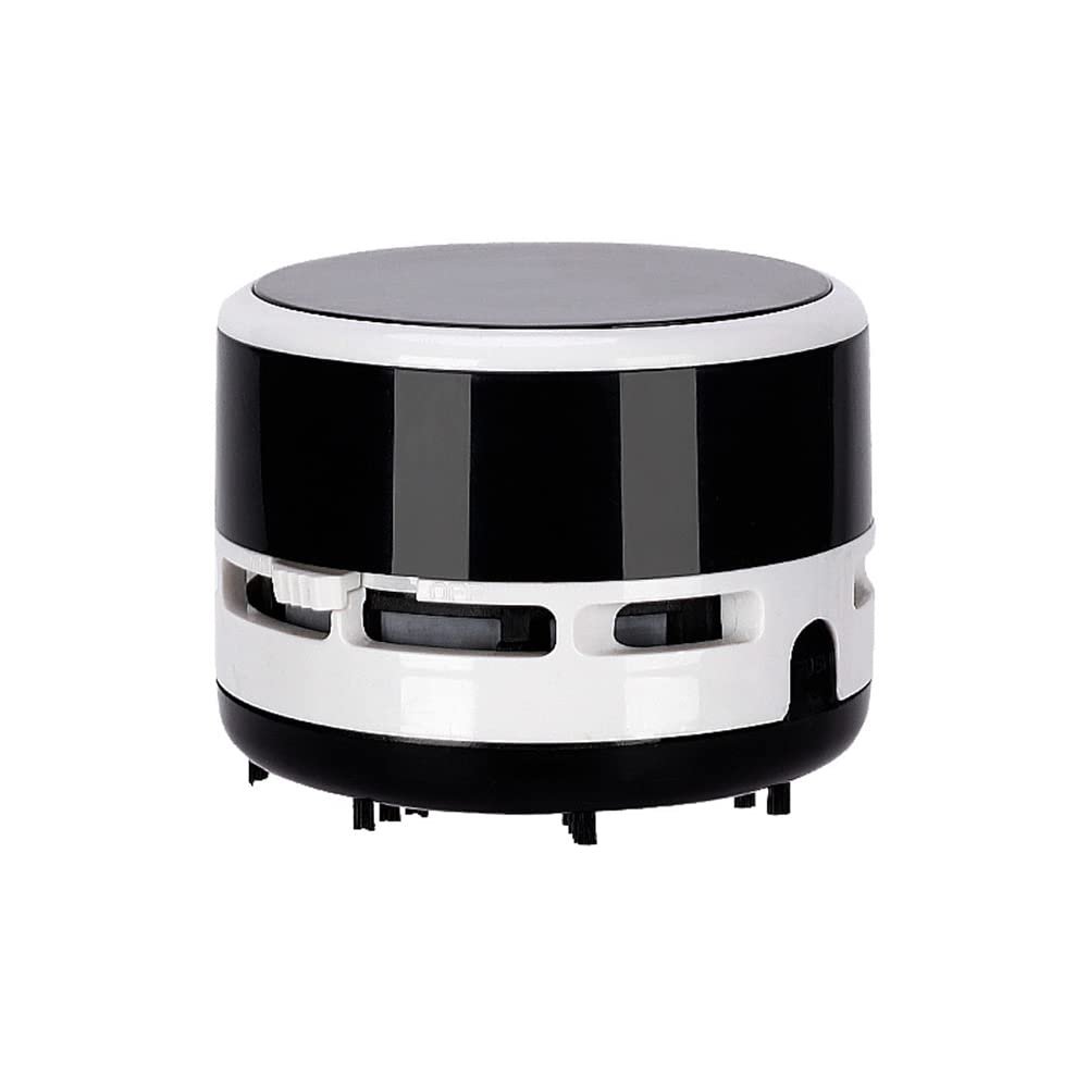 TopHomer Desktop Vacuum Cleaner, Mini Table Dust Sweeper Energy Saving, Portable Desk Sweeper,360 Rotatable Design for Keyboard/Home/Desktop/Office(Black)