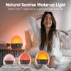 MOMILLA Sunrise Alarm Clock with Bluetooth Speaker, White Noise Sound Machine for Sleep, Clocks for Heavy Sleepers Bedrooms for Kids Adults, Wake up Light Night Lights Sunset Lamp view 2