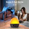 MOMILLA Sunrise Alarm Clock with Bluetooth Speaker, White Noise Sound Machine for Sleep, Clocks for Heavy Sleepers Bedrooms for Kids Adults, Wake up Light Night Lights Sunset Lamp view 3