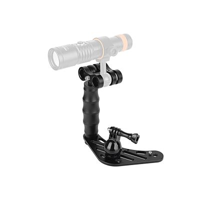 OrcaTorch H02 Underwater Camera Tray Kit for gopro, Universal Waterproof Camera housing Handheld Grip Video Stabilizer Holder, for Underwater Photography