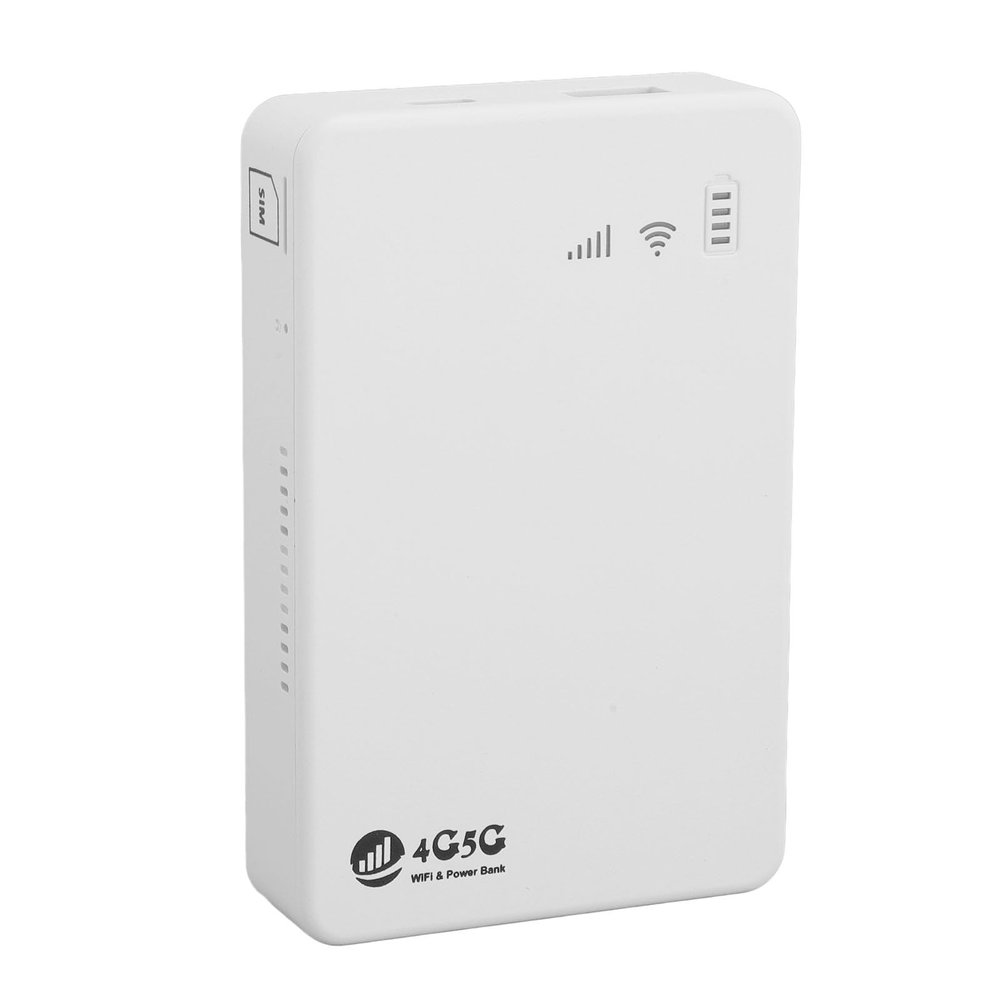 4G LTE Mobile Hotspot, 300Mbps 4G LTE Router with SIM Card Slot, 10 Devices Support 10000MAh Modem Router, for Travel, Outdoor Broadcasting