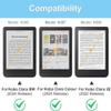 SOENS 6inch eReader Case Shockproof Auto Sleep/Wake TPU Hand Support Anti Scratch Suitable for Kobo Clara Colour/BW 2024(Gray) view 4
