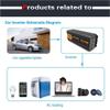 5000W Pure Sine Wave Inverter 12v/24v/48v Dc to 220v/230v Ac Car Power Battery Inverter, with Ac Outlets LCD Display for Rv Truck Car Boat Travel,24V (48V) view 3