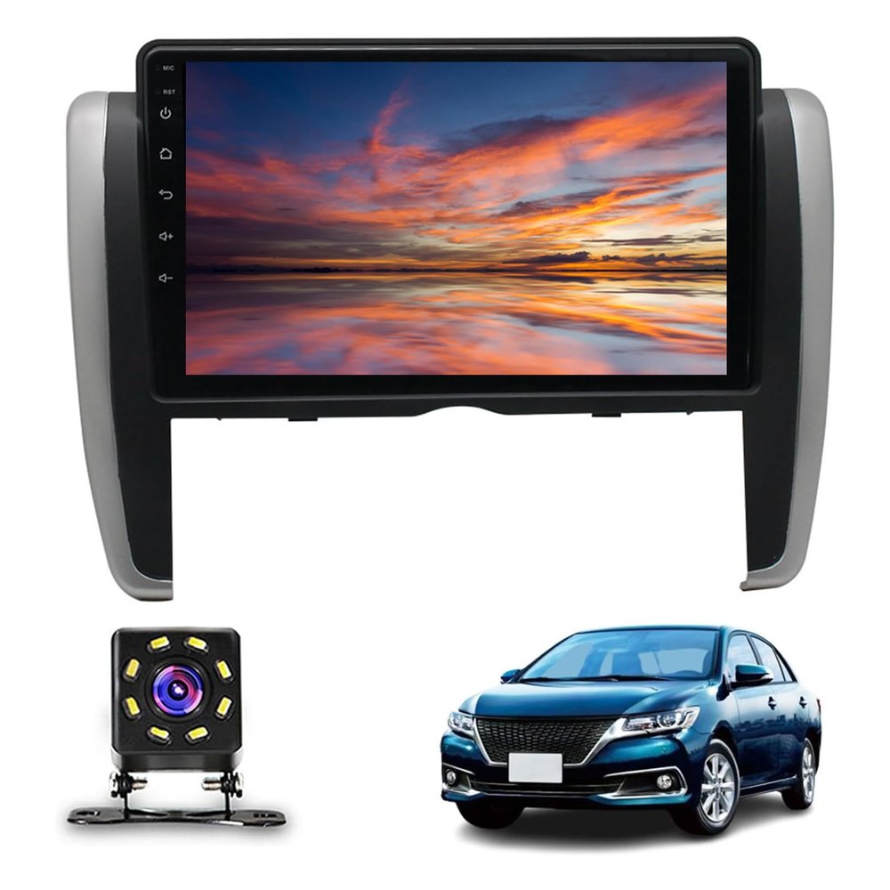 Radio Android Car Stereo for Toyota Allion (2007-2015),9 Inch Touch Screen Auto Navigation System with GPS WiFi Bluetooth FM Mirror Link + Backup Camera(Octa Core 4+64 G)