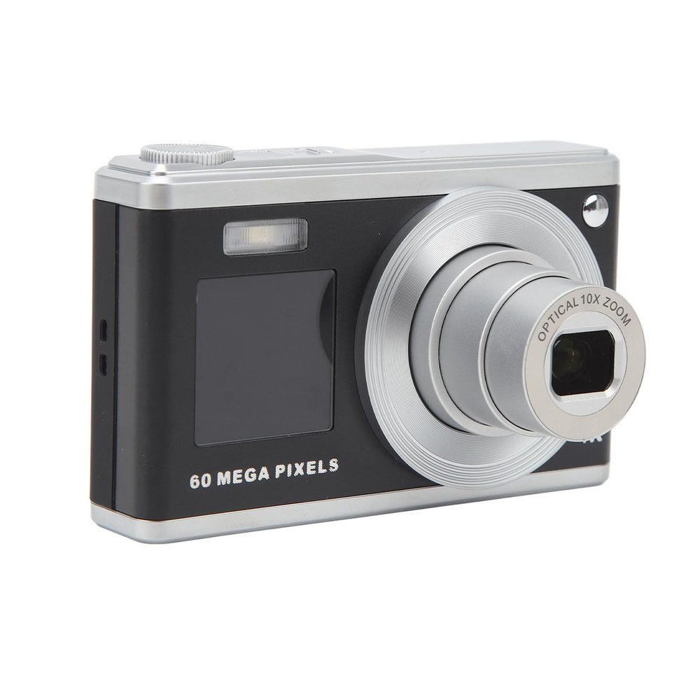 GOWENIC Digital Camera, 2.88 inch Screen, 60MP Photos, 4K Video, 10X Optical Zoom, 6X Digital Zoom, Built in Filters, Rechargeable Battery, for Students, Teens (Black)