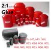 Diameter 8~65mm 2:1 Heat Shrink End Seal Cap Adhesive Glue Lined PE Insulated 35KV Wrap Wire Protect Cover Bottom Cable Sleeve(Black,8 x 25 (Dia x L)) view 3