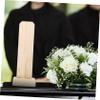 Gogogmee Elegant Wooden Tablet Stand Memorial Plate for Temple Worship Perfect for Props view 4