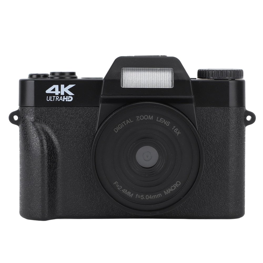 4K Digital Camera, 48MP Vlogging Camera with 3.0 Inch Screen, 16x Digital Zoom, Support Micro Memory Card, for Photography, Vlogging, Online Teaching